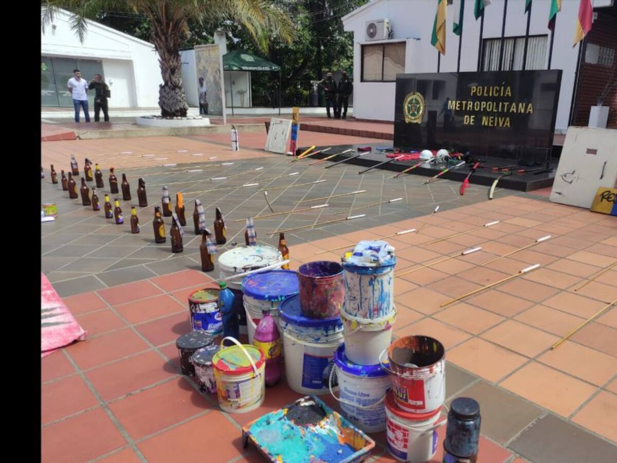 Incautan elementos que sería usados durante protestas