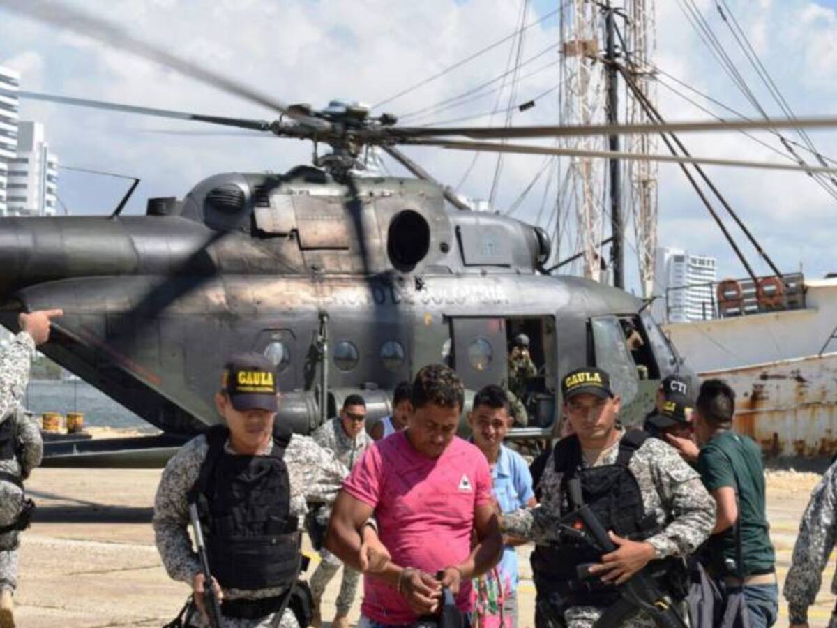 Armada Nacional captura cinco sujetos pertenecientes al “Clan del Golfo” en Bolívar