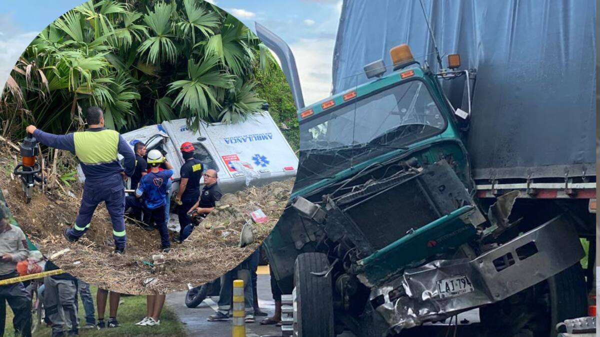 Urabá: choque de una ambulancia con un camión deja cuatro heridas y una menor fallecida