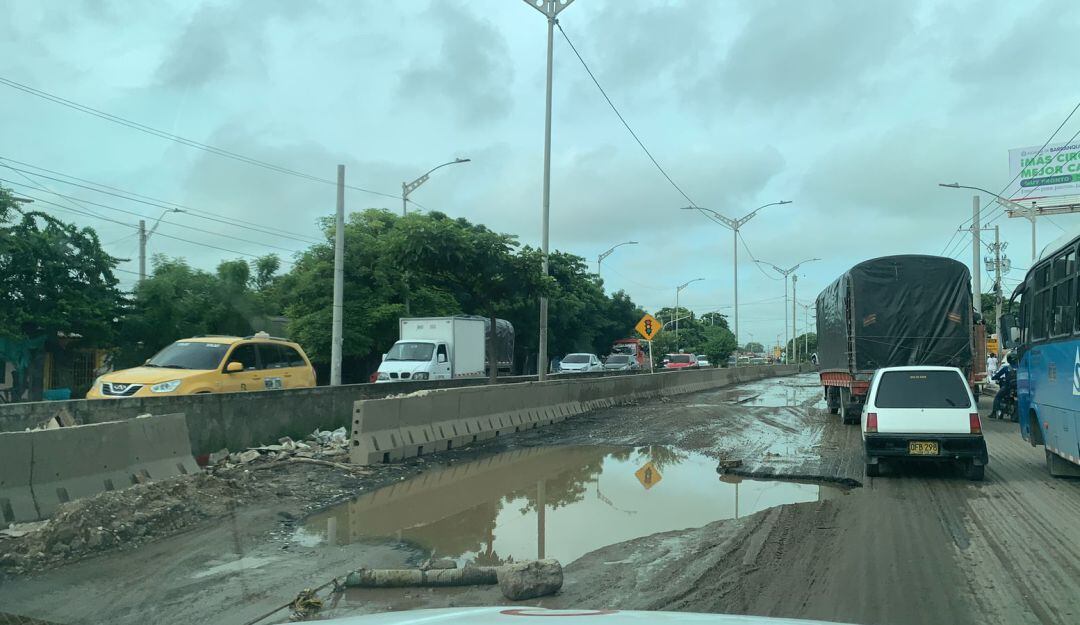 Hueco en la Circunvalar sentido norte - sur