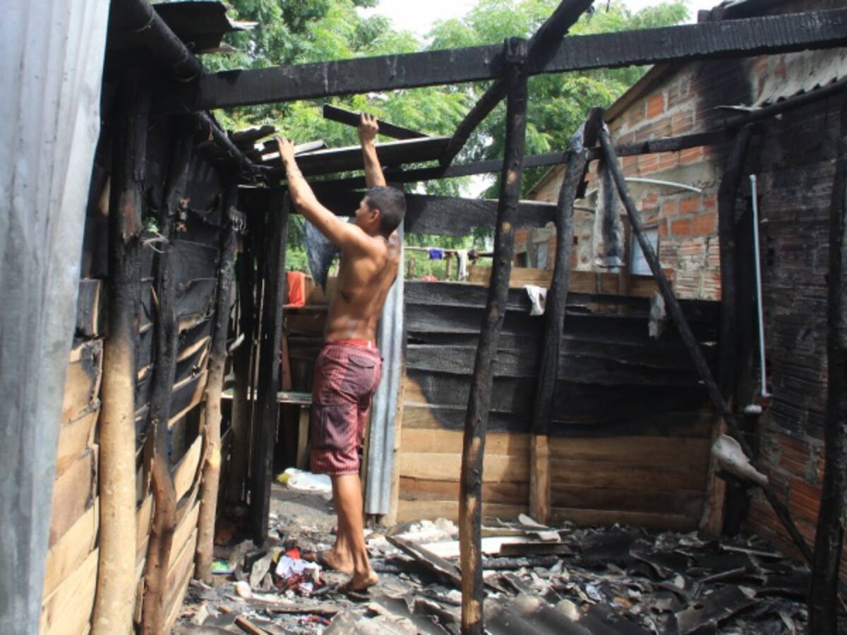 Pólvora quemó tres casas en el departamento del Cauca