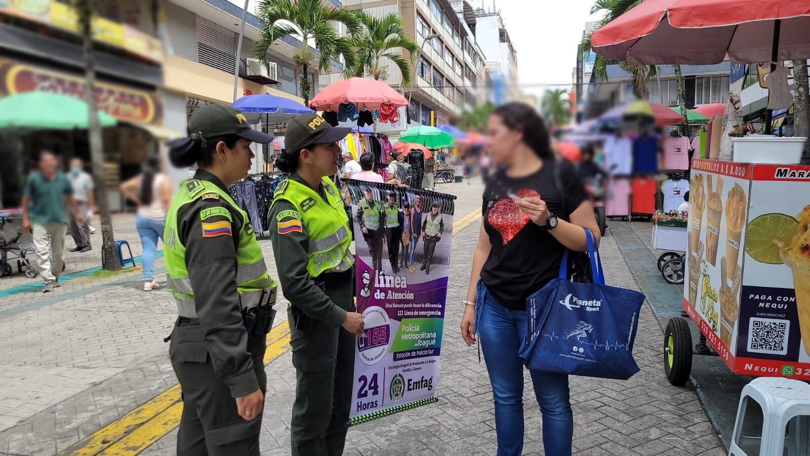 La Policía adelanta acciones para prevenir el aumento de homicidios y lesiones personales en Ibagué.