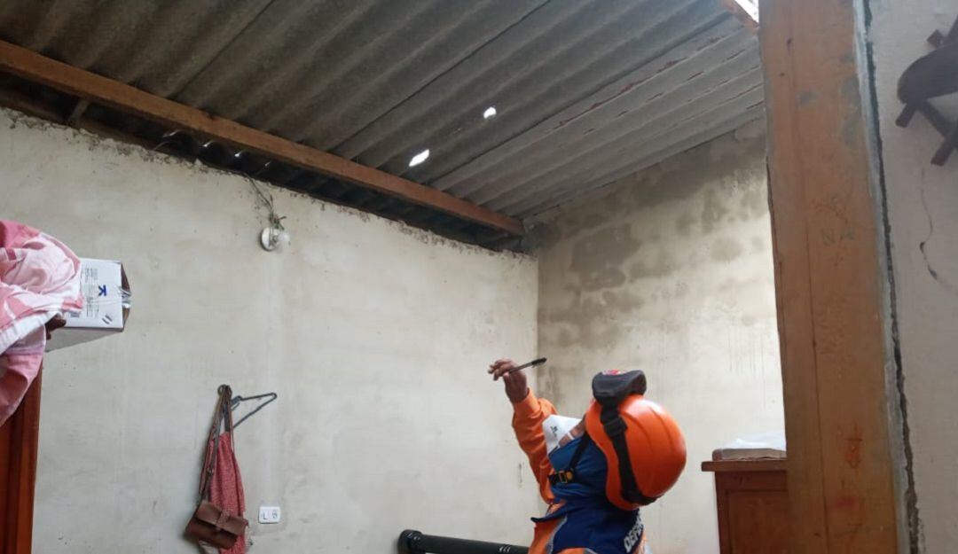 Más de 50 casas destechadas por un vendaval en Soledad.