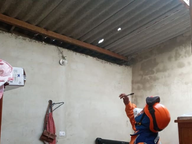 Más de 50 casas destechadas por un vendaval en Soledad.