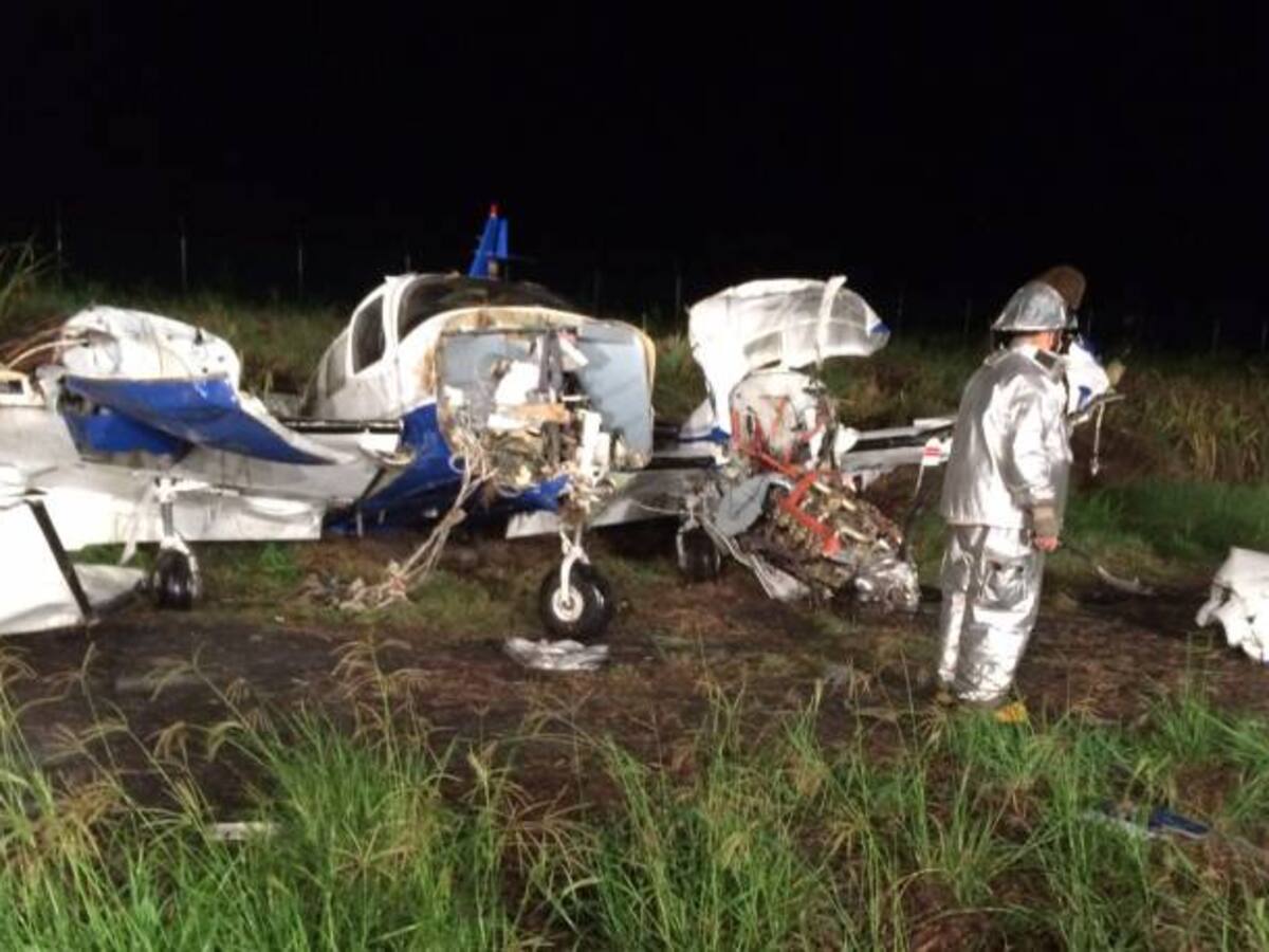 Tres heridos dejó accidente de avioneta en aeropuerto de Cali