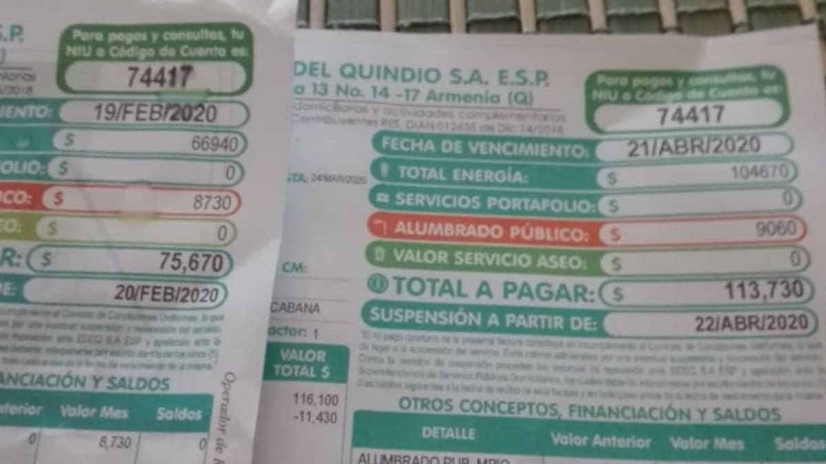Rechazo generalizado en el Quindío por aumento de tarifas de energía