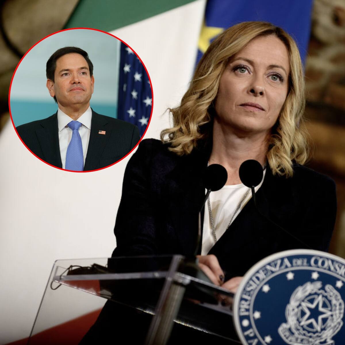 Giorgia Meloni recibirá el viernes a Marco Rubio tras los ataques de Donald Trump