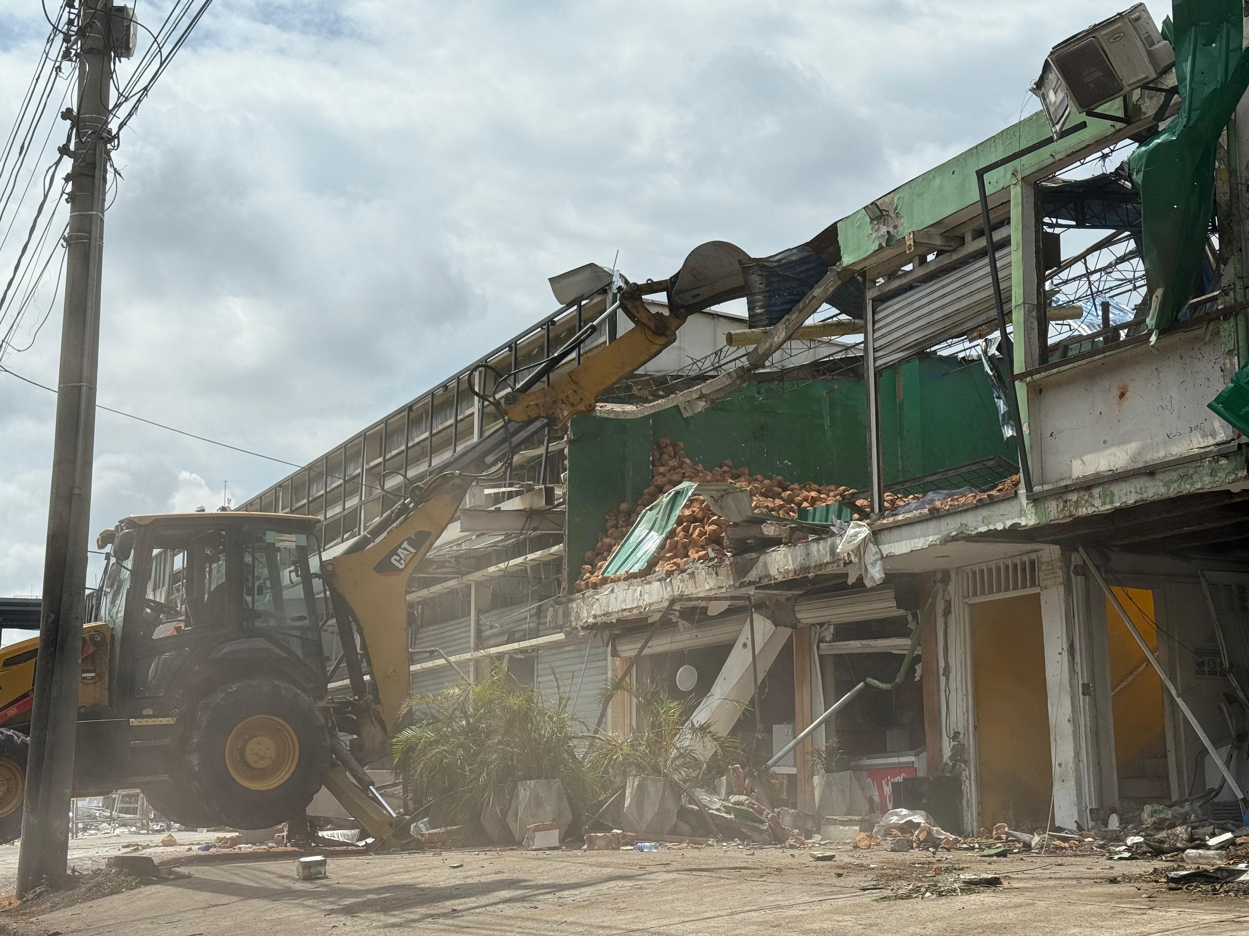 Recuperación de la zona afectada por la explosión del pasado 21 de agosto