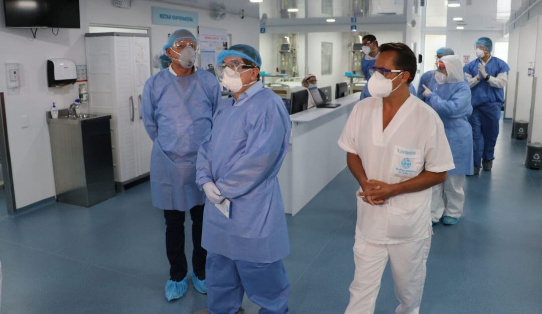 Vosota del Ministro de Salud al Hospital San Félix de La Dorada