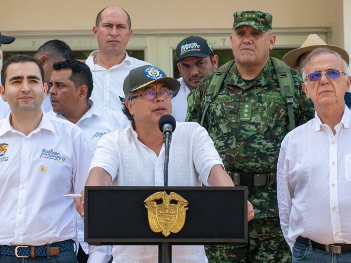 Petro anunció nueva ruta contra la minería ilegal en el sur de Bolívar