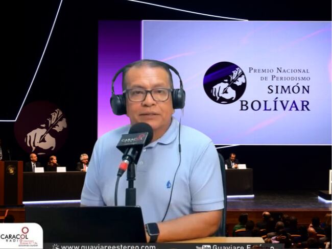 Gustavo Chica periodista de Caracol Radio,  gana premio a periodista del año en Simón Bolívar 2025/ Archivo CR