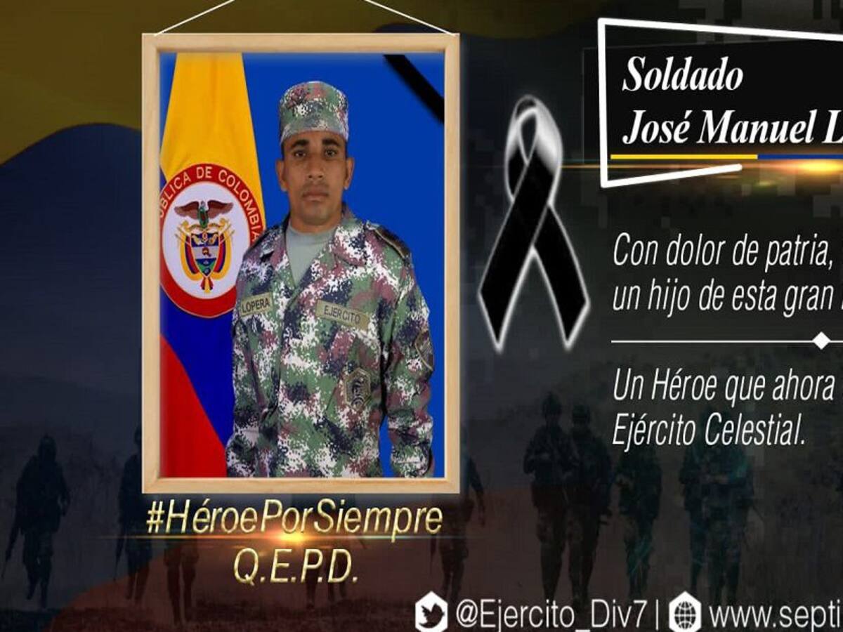 Un soldado muerto y dos heridos por mina antipersonal en Tierralta, Córdoba