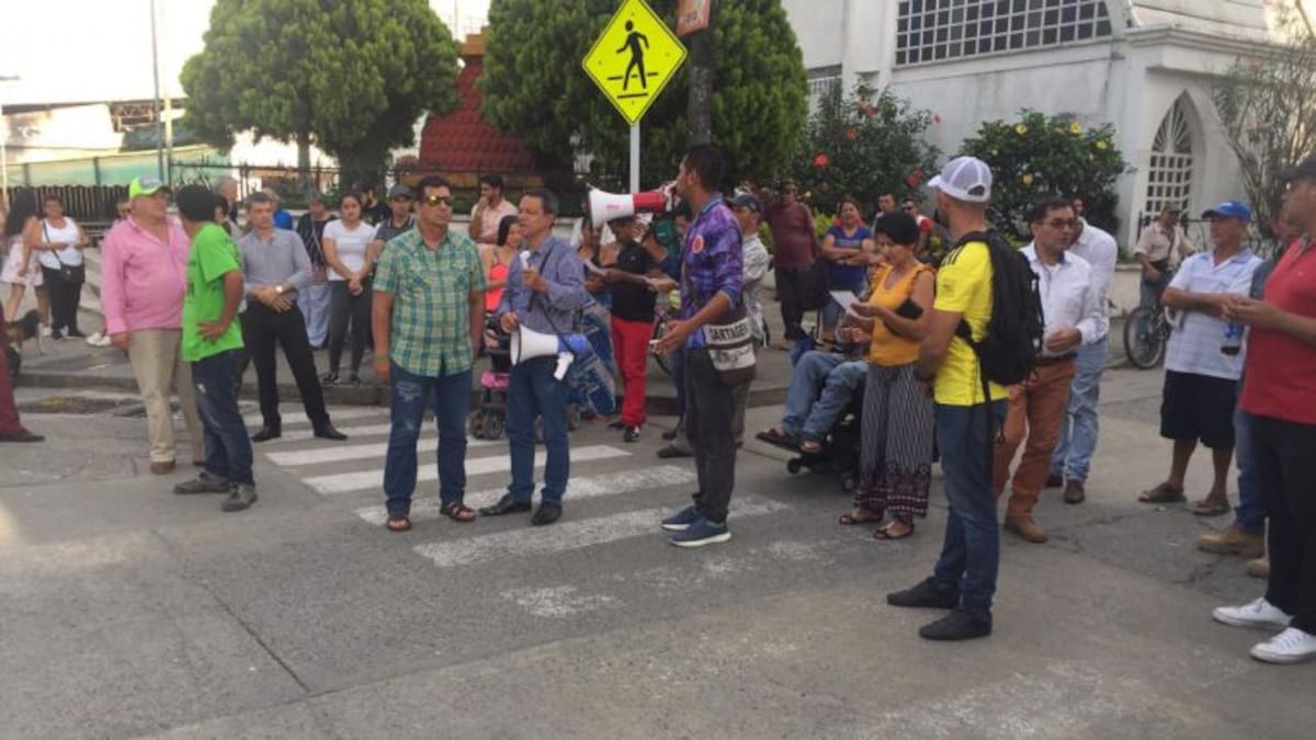 En La Tebaida, Quindío protestaron por la falta del servicio de agua