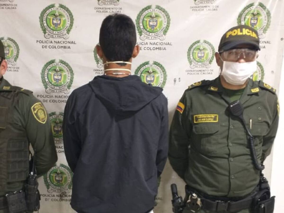En Supía la Policía logró la captura de alias ‘Cabezas’
