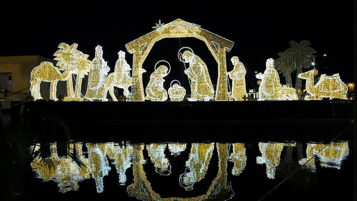 Cartagena tiene el pesebre flotante más grande de Colombia