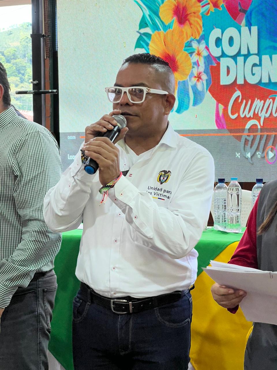 El Director nacional de la Unidad para las Víctimas, Adith Romero Polanco. Foto: Cortesía Unidad de Víctimas