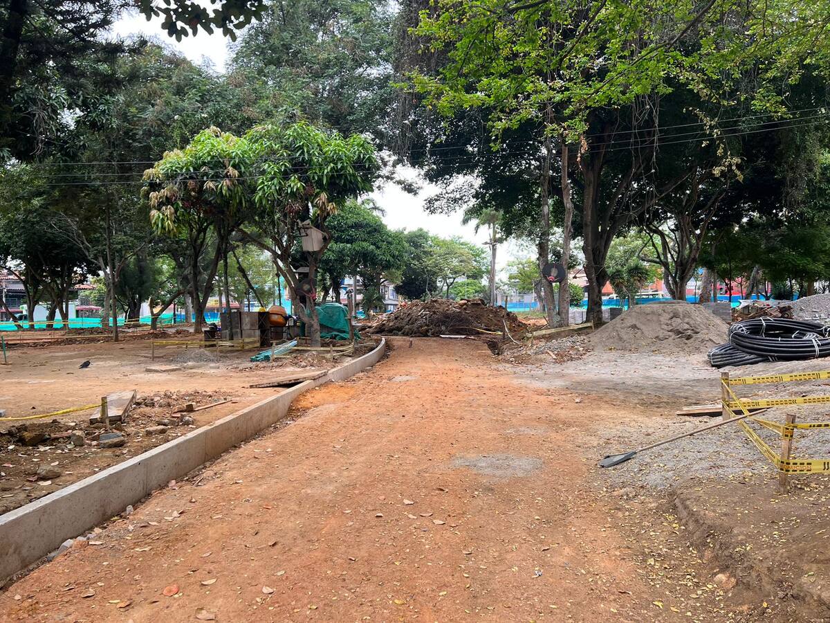 Obra del Parque de San Francisco irá hasta noviembre