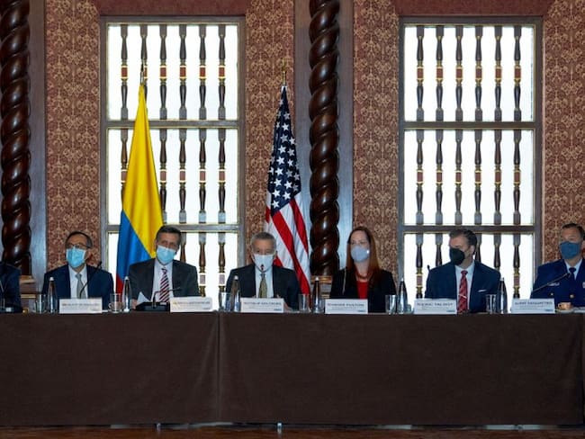 Reunión del Grupo de Trabajo Antinarcóticos entre las delegaciones de Colombia y Estados Unidos.