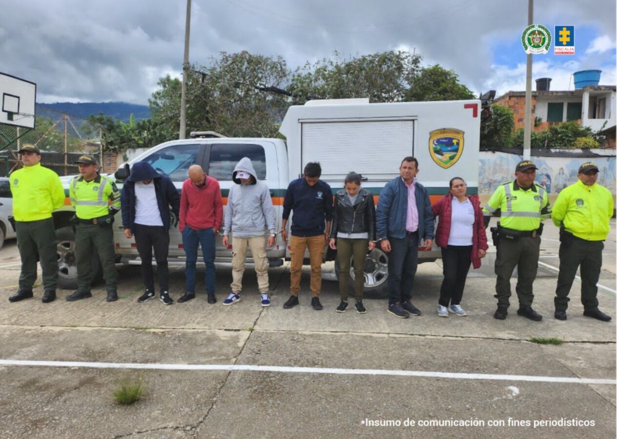 Hasta el momento solo hay una persona detenida y el resto continúan vinculados al proceso. Foto | Fiscalía