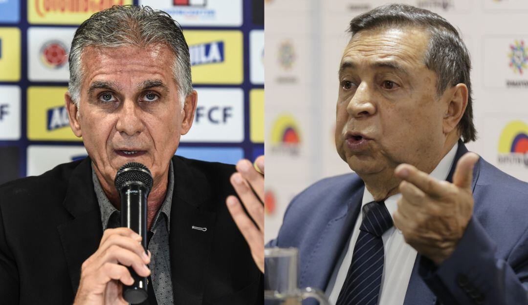 Carlos Queiroz y Álvaro González Alzate