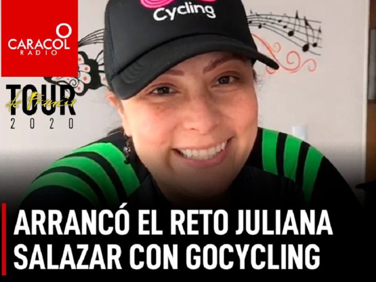 Arrancó el reto Juliana Salazar con GoCycling