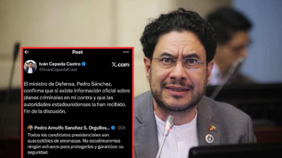 “Sí existe información sobre planes criminales en mi contra y EE. UU. la ha recibido”: Iván Cepeda