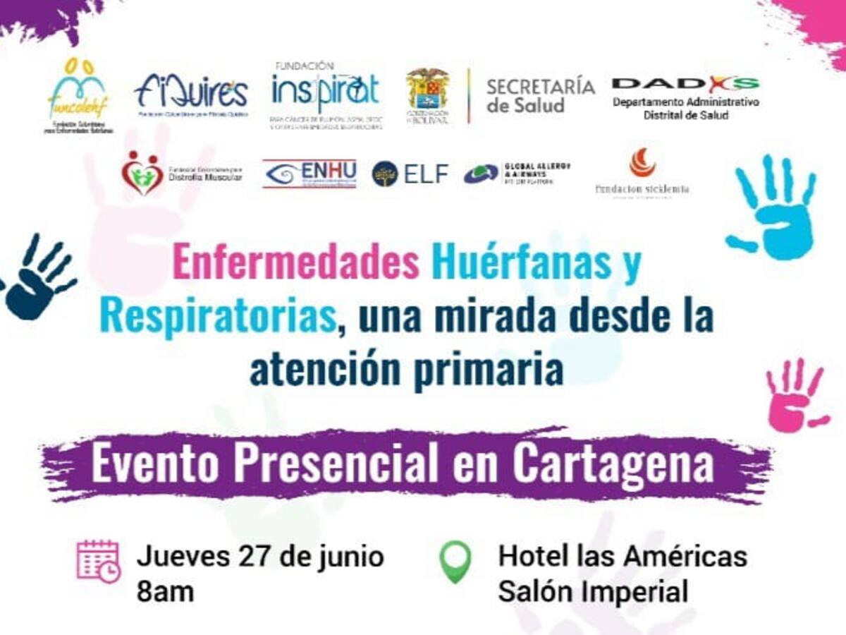 Jornada sobre enfermedades Huérfanas y Respiratorias se realizará en Cartagena