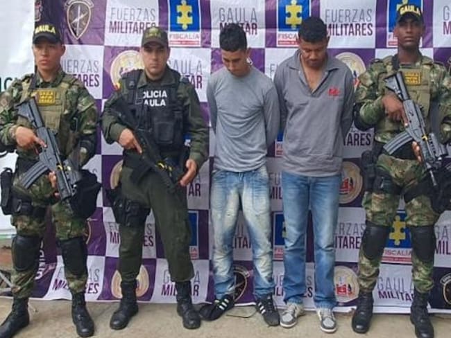 Capturados dos sujetos por el delito de extorsión en Chigorodó, Antioquia