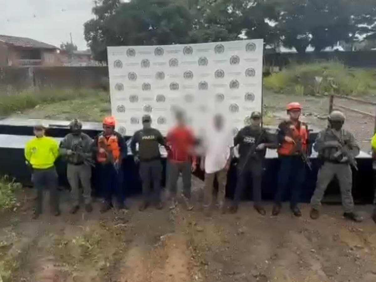 Policía capturó a dos hombres e incautó sumergibles para transportar droga en Cauca