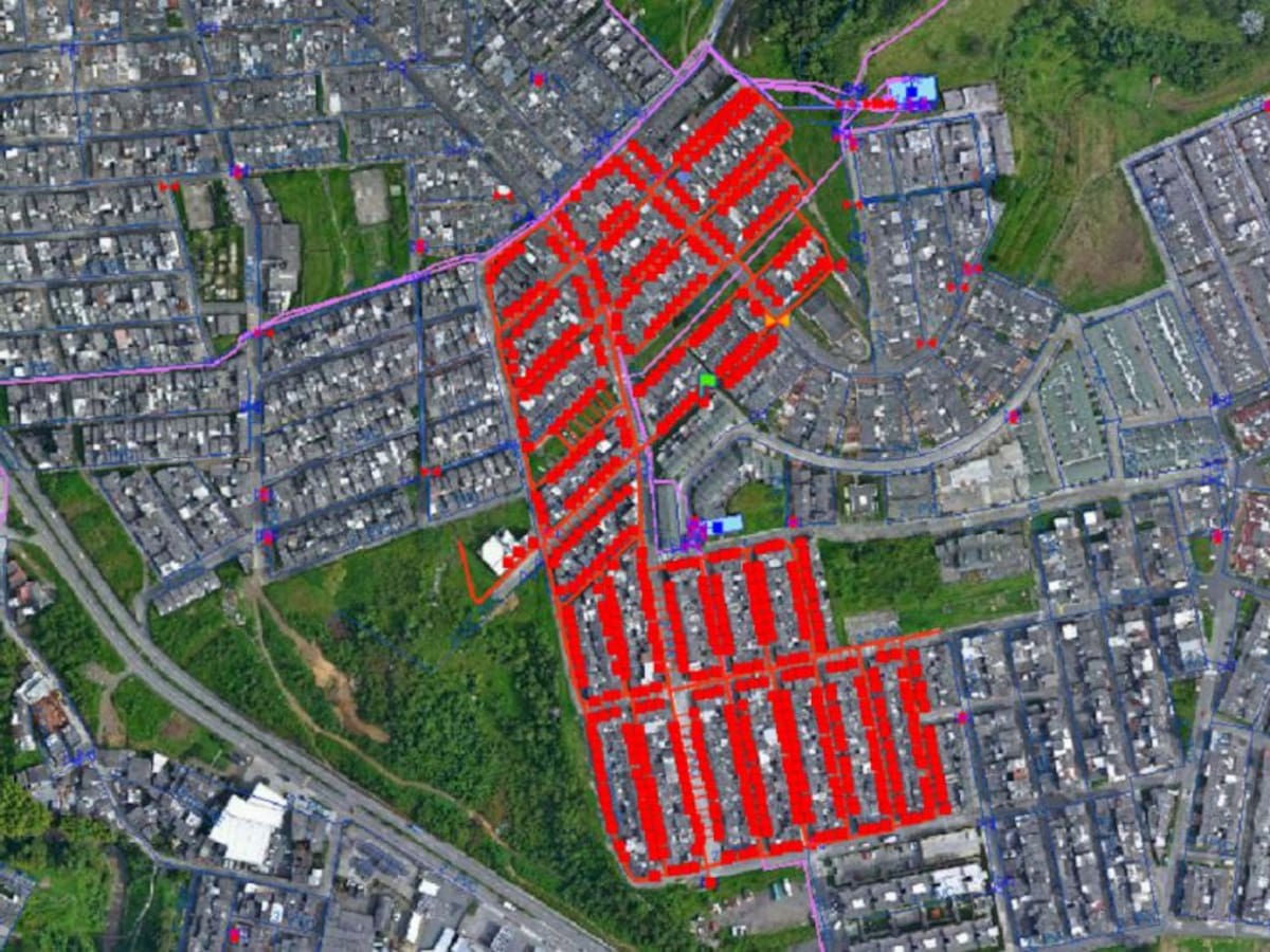 Suspensión de agua en un sector de La Carola en Manizales