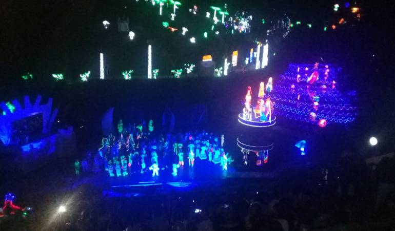Alumbrado navideño Parque de la Vida de Armenia
