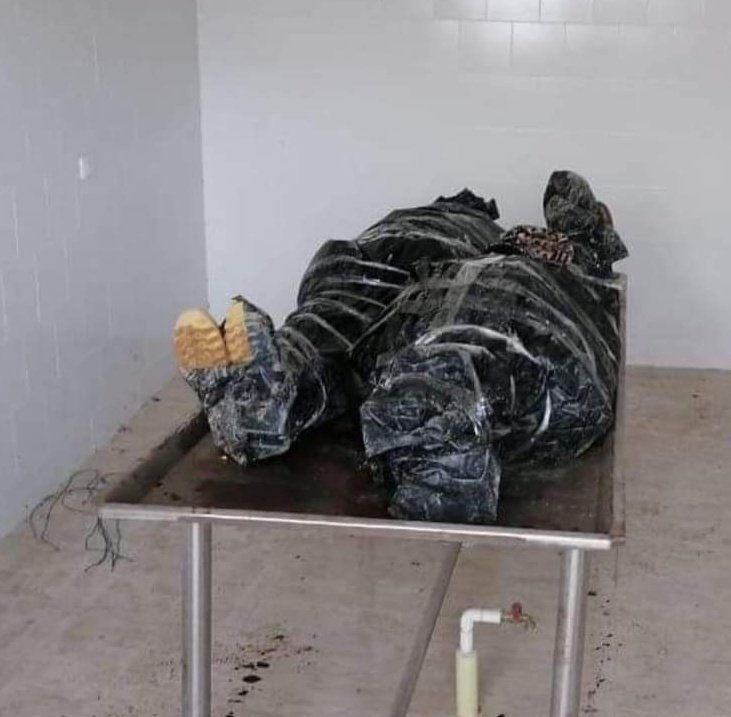 Cuerpos de hombres abandonados en el cementerio de Ábrego, Norte de Santander. / Foto: Cortesía.