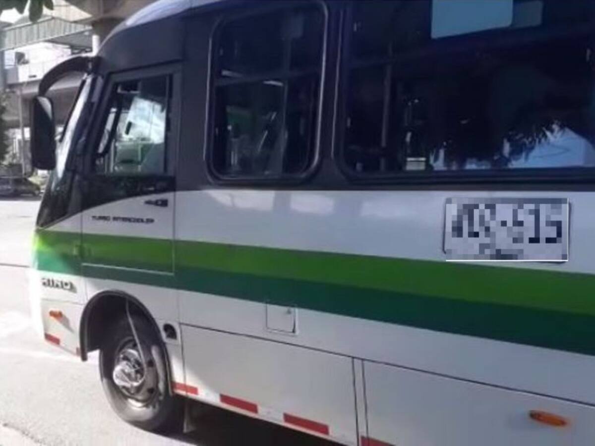 Denuncian robo masivo en un bus de servicio público de Barbosa, Antioquia