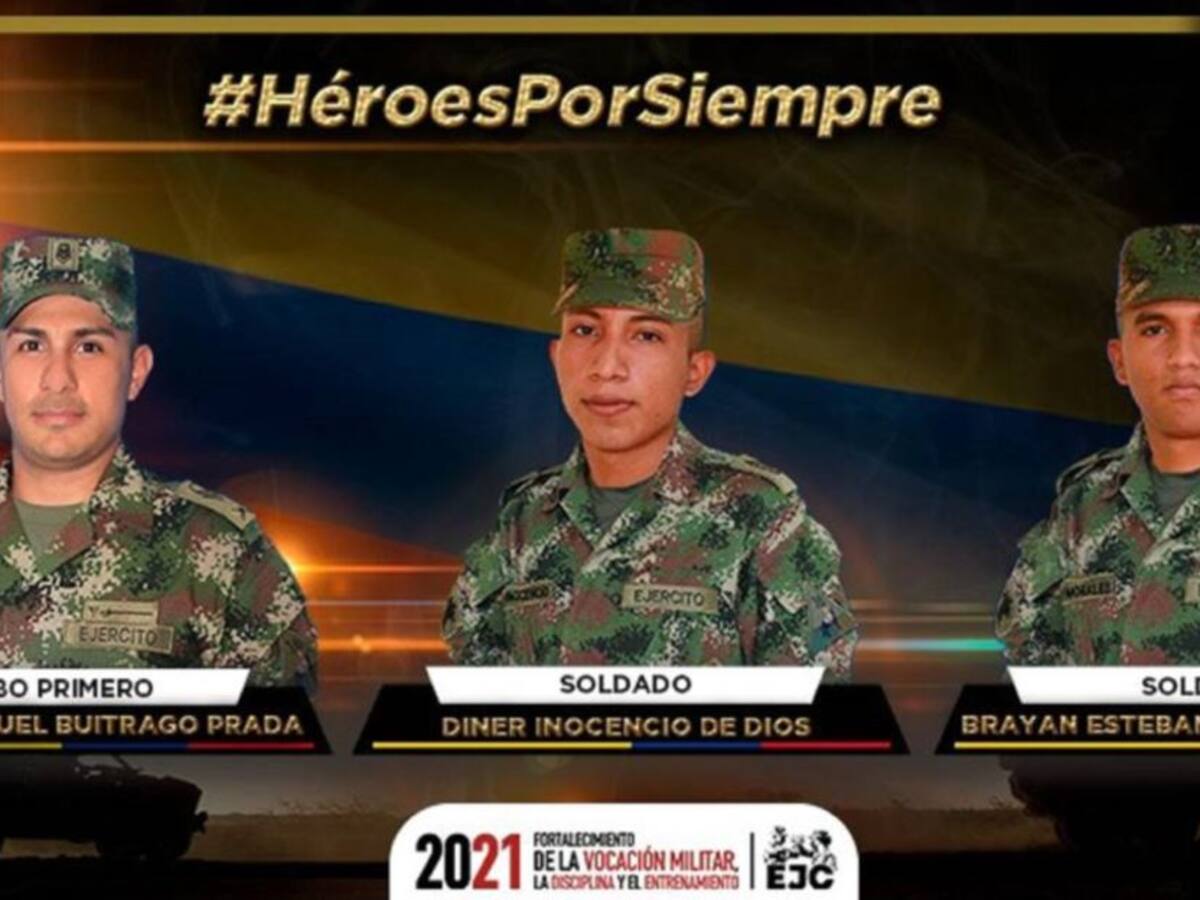 Explosión donde murieron 3 soldados es atribuida a alias 'Antonio Medina'