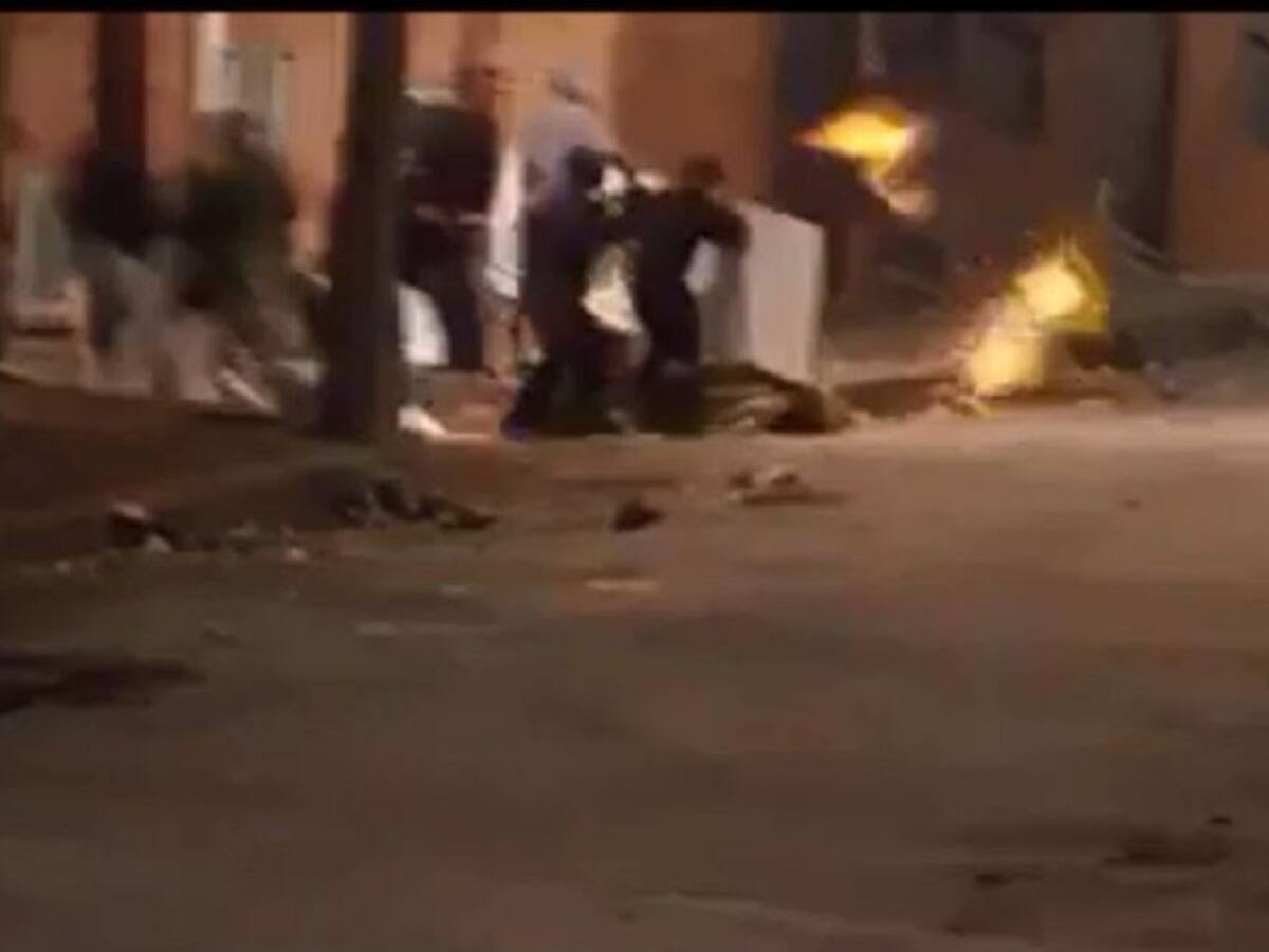 Vecinos del centro de Bogotá atacaron a la policía con pólvora