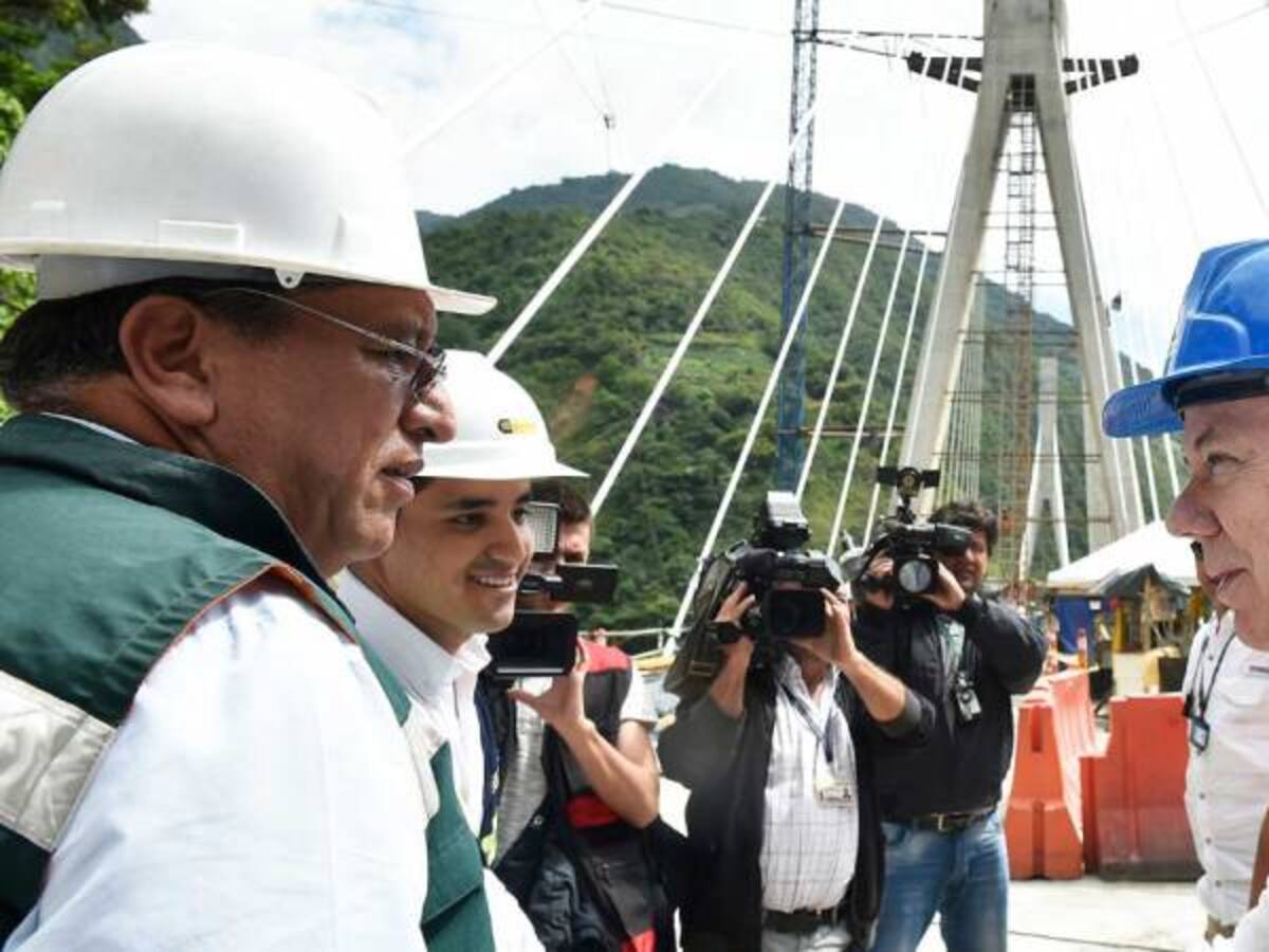 Santos había comparado tramo El Tablón-Chirajara con vías de Suiza