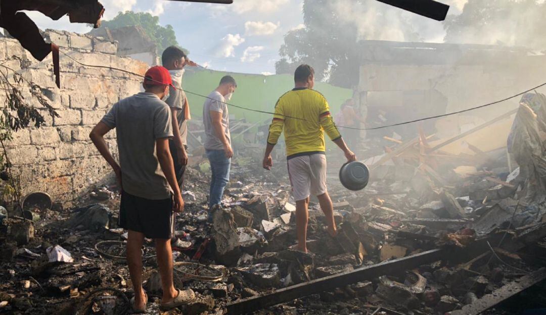 Dos personas lesionadas en explosión de una polvorería en Montería