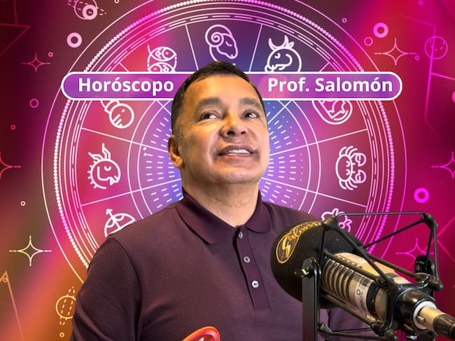 Él es el profesor Salomón, experto en la lectura del Horóscopo y el Tarot (Crédito: Profesor Salomón - Youtube) // De fondo: Imagen ilustrativa del horóscopo (crédito: Getty Images).