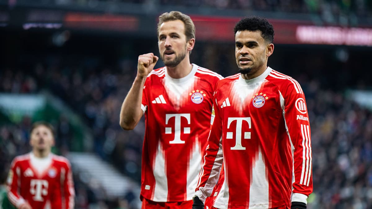 Luis Díaz aportó una nueva asistencia, en goleada del Bayern Múnich sobre el Werder Bremen