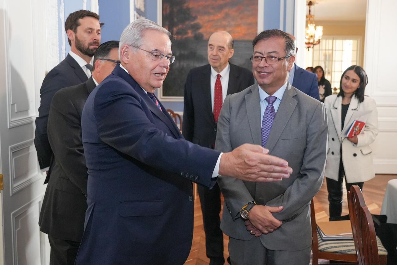 Petro se reunió con una delegación de congresistas estadounidenses (Cortesía: Presidencia)
