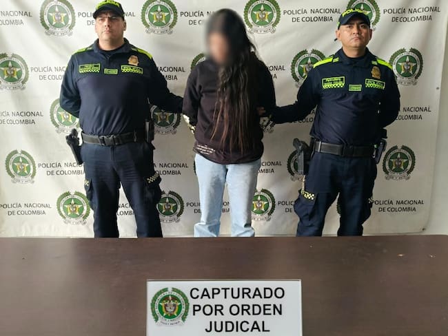 Alias ‘la sobrina´ fue puesta a disposición de la Fiscalía General de la Nación. Foto: cortesía.