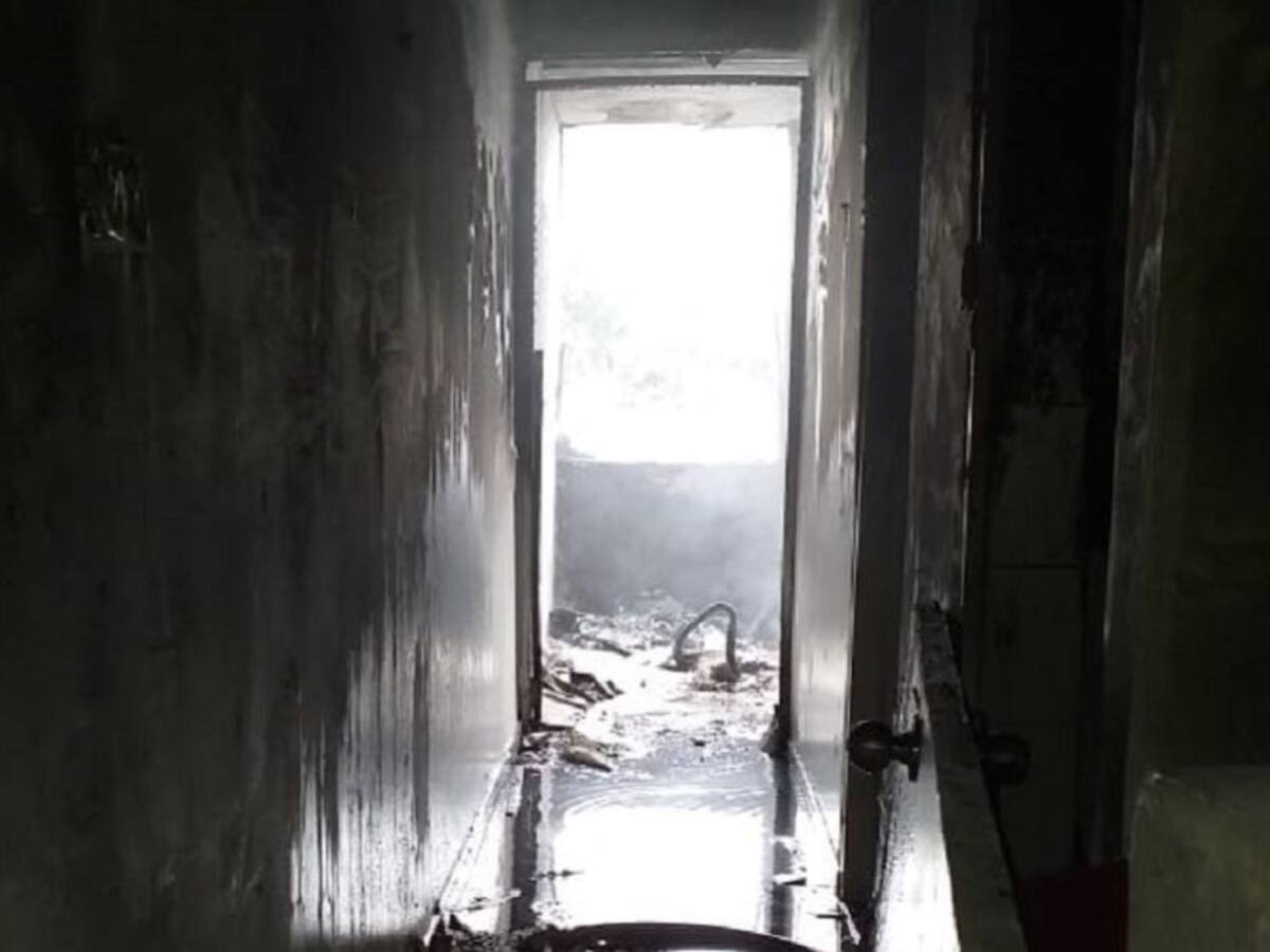 Incendio dejó un herido y cuantiosos daños en una casa en Cartagena