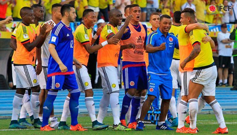 Jugadores de la Selección Colombia