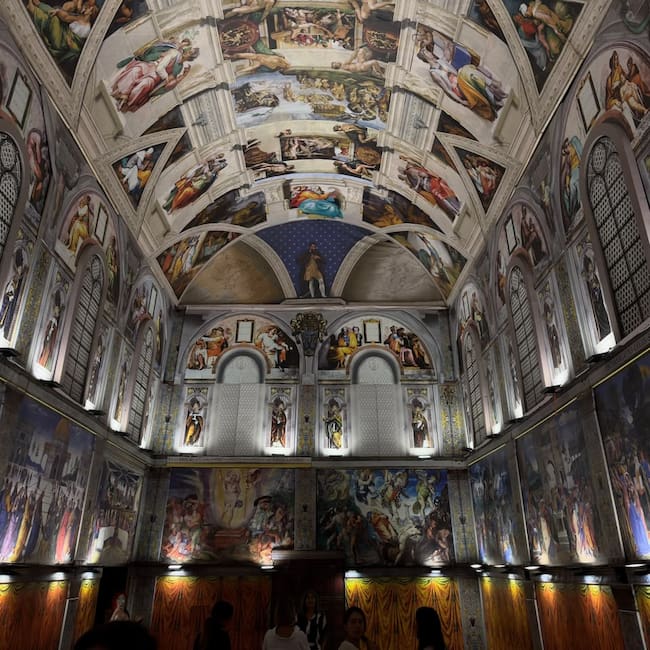 Los Secretos de Miguel Ángel: así es recorrer la réplica de la Capilla Sixtina en Cali - Foto: Marcela David (@marceladavid_)
