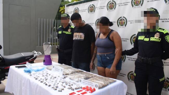 Cae pareja de esposos que expendían marihuana y drogas sintéticas en Cartagena
