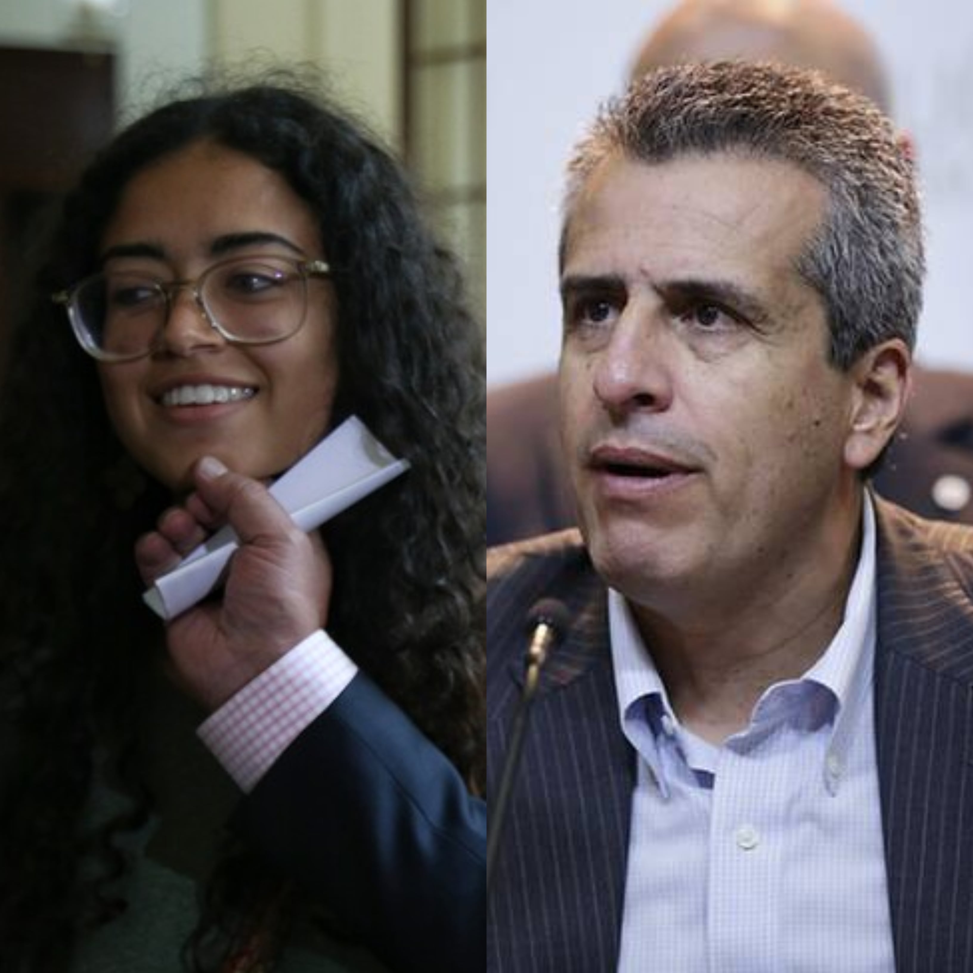 Luis Fernando Velasco y Sofia Petro. Foto: Colprensa.