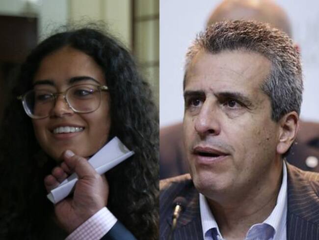 Luis Fernando Velasco y Sofia Petro. Foto: Colprensa.