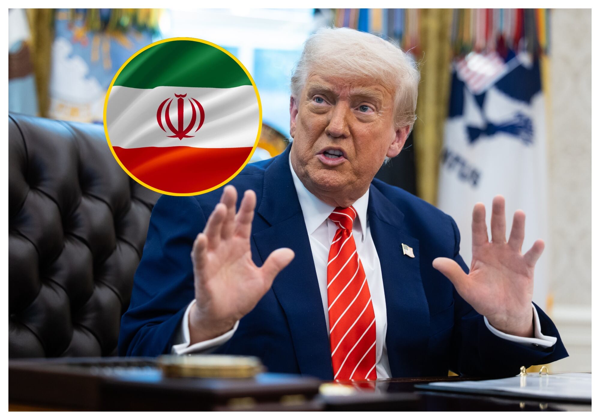 Trump afirmó que Estados Unidos no permitirá a Irán enriquecer uranio. Foto: EFE.