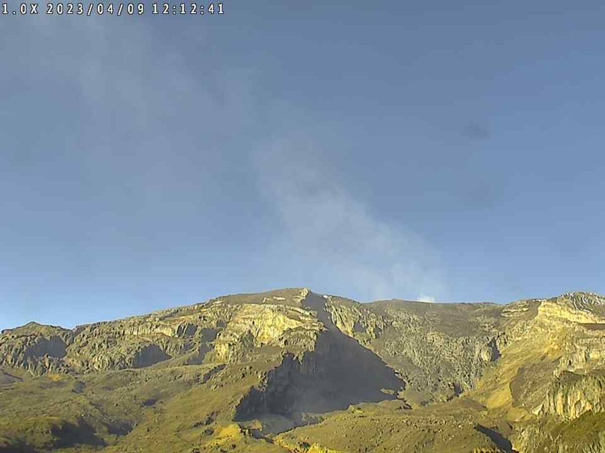Continúan bajando sismos en el Volcán y ha disminuido la columna de gases y ceniza: SGC