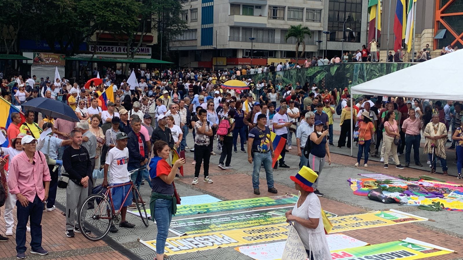 La Plaza de Bolívar de Armenia será el escenario de la concentración este 14 de octubre. Foto: Archivo Caracol Radio Armenia